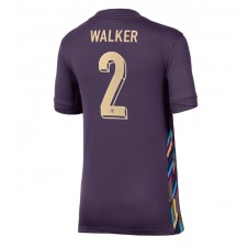 England Kyle Walker #2 Bortedrakt Kvinner EM 2024 Kortermet